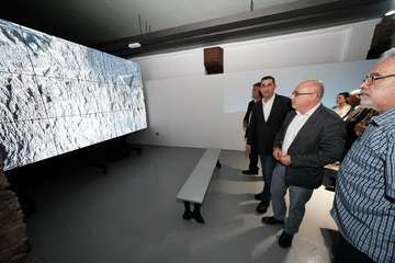 El Centro de Interpretación de Risco Caído, preparado para recibir a visitantes (Foto TA)